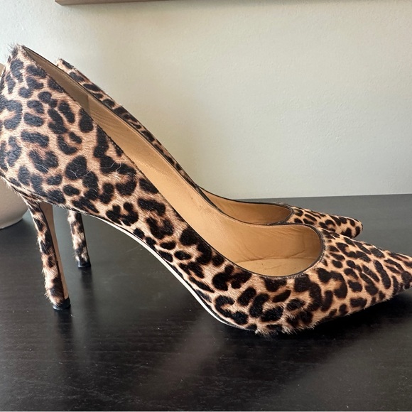 Jimmy Choo Leopard Print Romy Heels 85 mm - Picture 7 of 13